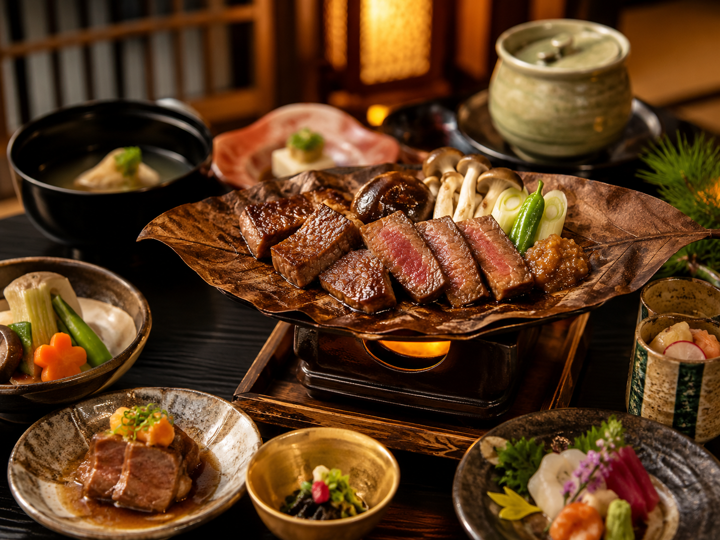 下呂極上飛驒牛朴葉懷石料理